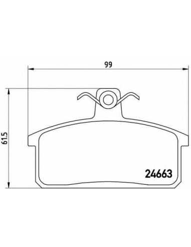 Pastillas de freno BREMBO P 79 007 - IVECO MASSIF Single Cab