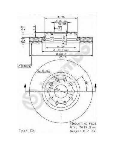 Pastillas de freno delanteras BREMBO 09.9632.14 - LANCIA KAPPA Coupé