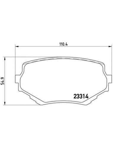 Pastillas de freno delanteras BREMBO P 79 009 - SUZUKI SIDEKICK