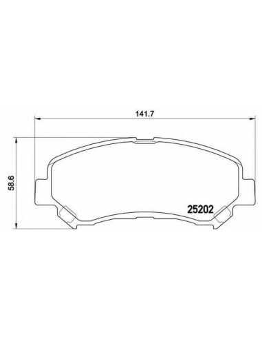 Pastillas de freno delanteras BREMBO P 79 028 - SUZUKI KIZASHI