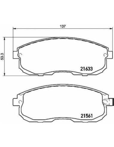 Pastillas de freno delanteras BREMBO P 79 030 - SUZUKI SX4