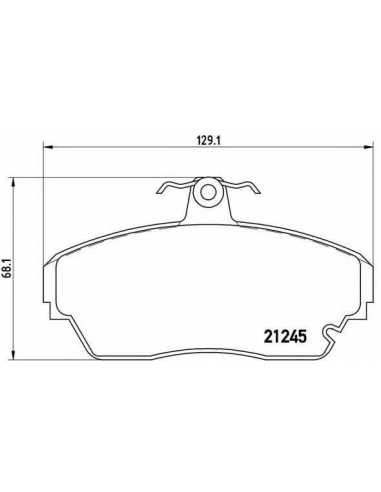 Pastillas de freno delanteras BREMBO P 82 001 - TATA XENON Pick-up