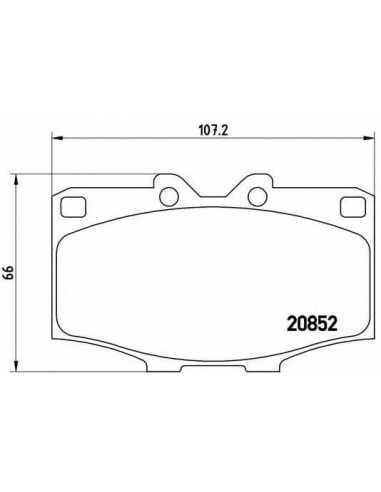 Pastillas de freno BREMBO P 83 006 - TOYOTA HILUX SURF