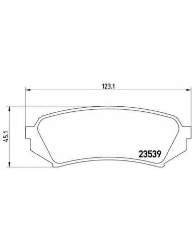 Pastillas de freno traseras BREMBO P 83 049 - TOYOTA LAND CRUISER PRADO