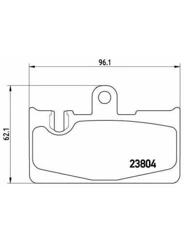 Pastillas de freno traseras BREMBO P 83 059 - LEXUS LS Sedán