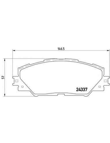 Pastillas de freno delanteras BREMBO P 83 071 - TOYOTA RAV 4 III