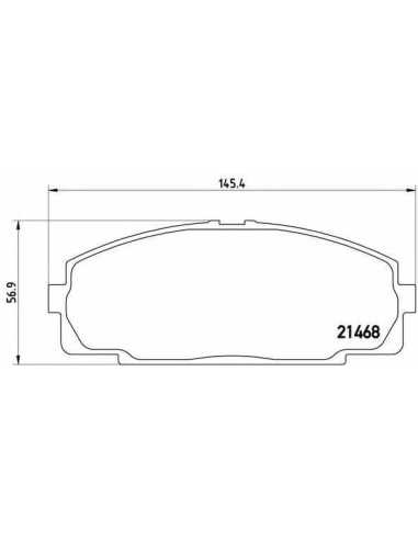 Pastillas de freno delanteras BREMBO P 83 092 - TOYOTA GRANVIA