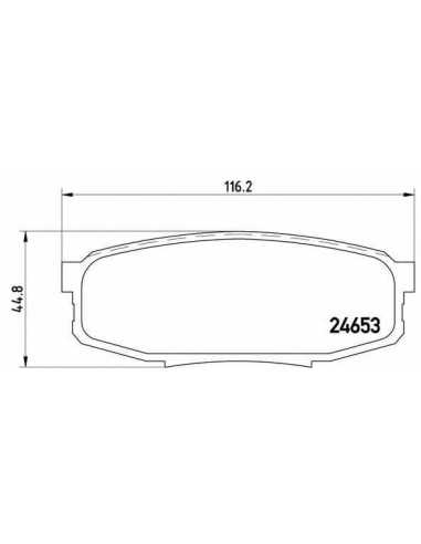 Pastillas de freno traseras BREMBO P 83 098 - TOYOTA LAND CRUISER