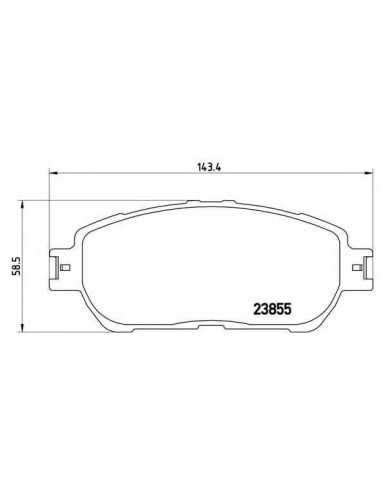 Pastillas de freno delanteras BREMBO P 83 105 - LEXUS ES Sedán