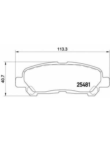 Pastillas de freno traseras BREMBO P 83 138 - TOYOTA HIGHLANDER