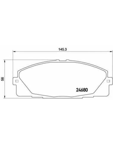 Pastillas de freno delanteras BREMBO P 83 139 - TOYOTA QUANTUM IV