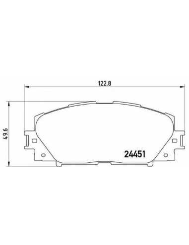 Pastillas de freno delanteras BREMBO P 83 141 - TOYOTA PASSO SETTE