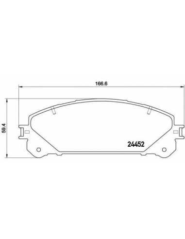 Pastillas de freno BREMBO P 83 145 - TOYOTA HIGHLANDER