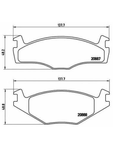 Pastillas de freno delanteras BREMBO P 85 024 - SEAT CORDOBA Vario