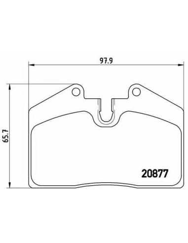 Pastillas de freno BREMBO P 85 094 - PORSCHE 911 Targa