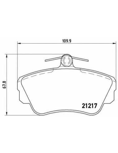 Pastillas de freno delanteras BREMBO P 86 010 - VOLVO 460 L Sedán