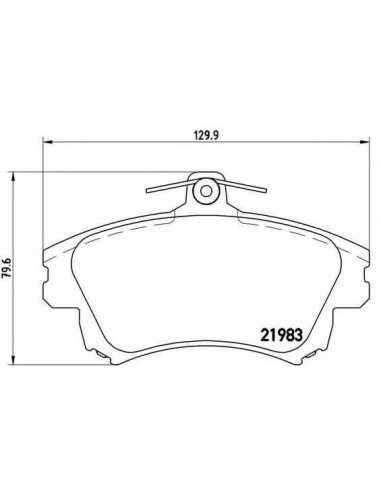 Pastillas de freno delanteras BREMBO P 86 017 - VOLVO S40 I Sedán