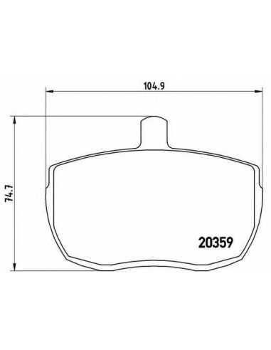Pastillas de freno delanteras BREMBO P A6 001 - IVECO DAILY I Caja/Chasis
