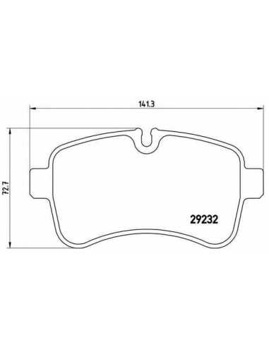 Pastillas de freno traseras BREMBO P A6 027 - IVECO DAILY IV Furgón/ranchera familiar