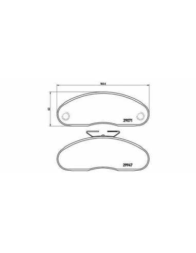 Pastillas de freno delanteras BREMBO P B7 001 - RENAULT TRUCKS B Caja/Chasis