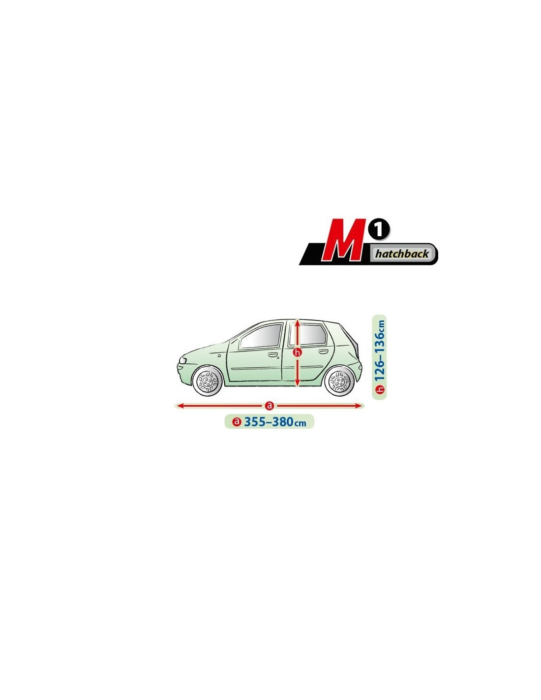 Funda exterior para coche Mobile Garage M1 Hatchback