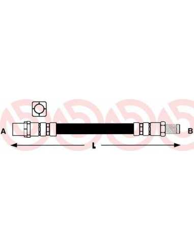 Latiguillo de frenos eje delantero izquierda/derecha BREMBO T 06 010 - BMW 3 Sedán