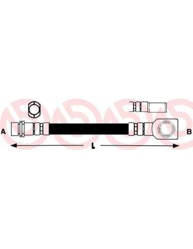 Latiguillo de frenos eje trasero izquierda/derecha BREMBO T 24 022 - FORD MONDEO   Ranchera familiar