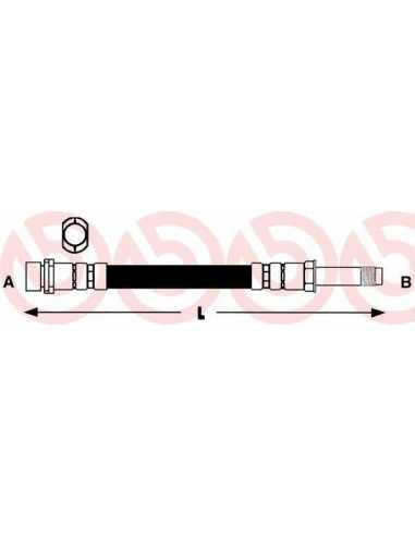 Latiguillo de frenos eje delantero izquierda/derecha BREMBO T 24 038 - FORD MONDEO Mk II Sedán