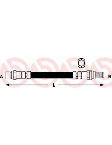 Latiguillo de frenos eje trasero izquierda/derecha BREMBO T 24 046 - FORD MONDEO  