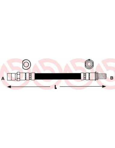 Latiguillo de frenos eje trasero izquierda/derecha BREMBO T 59 008 - OPEL CALIBRA A