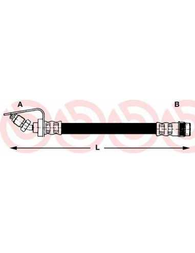 Latiguillo de frenos eje delantero izquierda/derecha BREMBO T 68 042 - RENAULT MASTER II Van