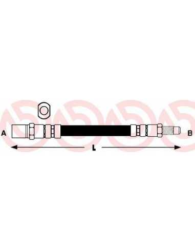 Latiguillo de frenos izquierda/derecha BREMBO T 85 007 - SEAT 131