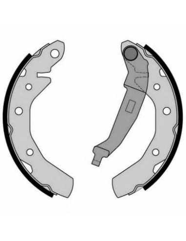 Zapata de freno eje trasero BREMBO S 10 517 - CHEVROLET SPARK