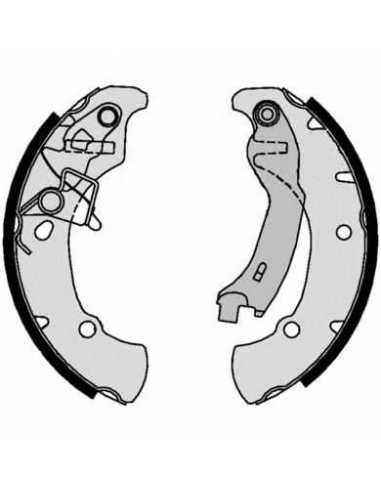 Zapata de freno eje trasero BREMBO S 16 516 - DAIHATSU HIJET Furgón