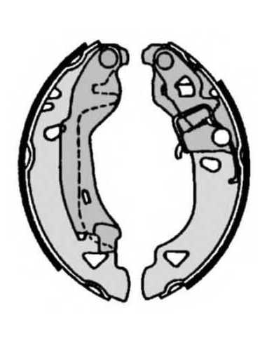 Zapata de freno eje trasero BREMBO S 23 513 - FIAT BRAVA