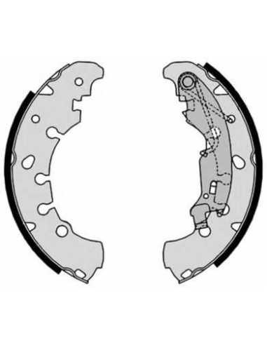 Zapata de freno eje trasero BREMBO S 23 530 - CITROËN NEMO Furgón