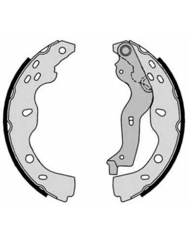 Zapata de freno eje trasero BREMBO S 23 532 - FIAT SEDICI