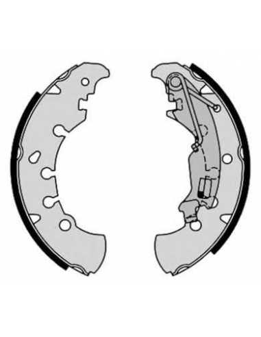 Zapata de freno eje trasero BREMBO S 23 555 - FIAT IDEA