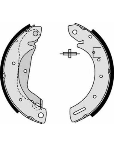 Zapata de freno eje trasero BREMBO S 23 577 - NISSAN VANETTE CARGO Autobús