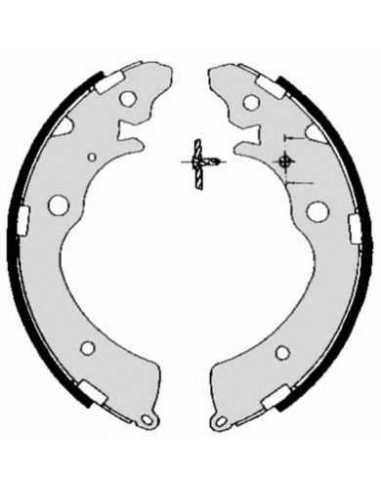 Zapata de freno eje trasero BREMBO S 28 507 - HONDA ACCORD Mk IV