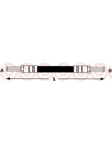 Latiguillo de frenos eje delantero izquierda/derecha BREMBO T 52 021 - ROVER 2000-3500 Fastback