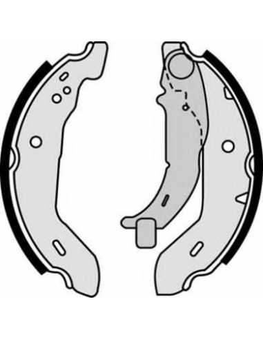 Zapata de freno eje trasero BREMBO S 50 503 - MERCEDES-BENZ CLASE A