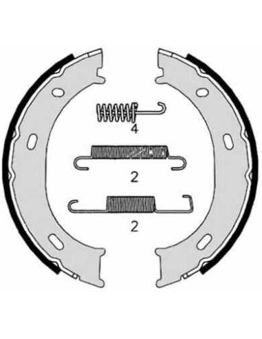 Zapata de freno eje trasero BREMBO S 50 510 - MERCEDES-BENZ CLASE G