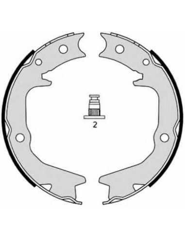 Zapata de freno eje trasero BREMBO S 54 519 - MITSUBISHI ECLIPSE  