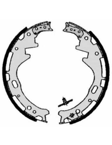 Zapata de freno eje trasero BREMBO S 56 522 - NISSAN NAVARA Pick-up