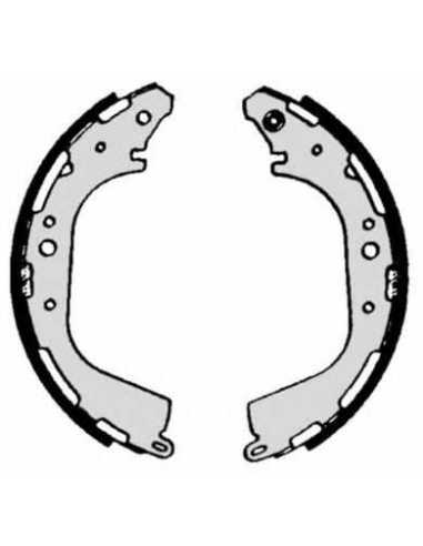 Zapata de freno eje trasero BREMBO S 56 529 - NISSAN NAVARA