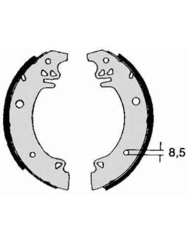 Zapata de freno eje trasero BREMBO S 61 507 - PEUGEOT 504 Sedán
