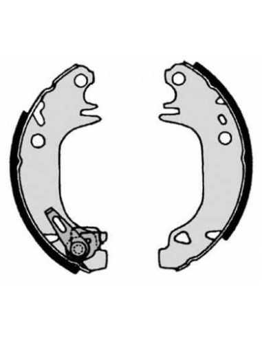 Zapata de freno eje trasero BREMBO S 61 513 - PEUGEOT 106 Van