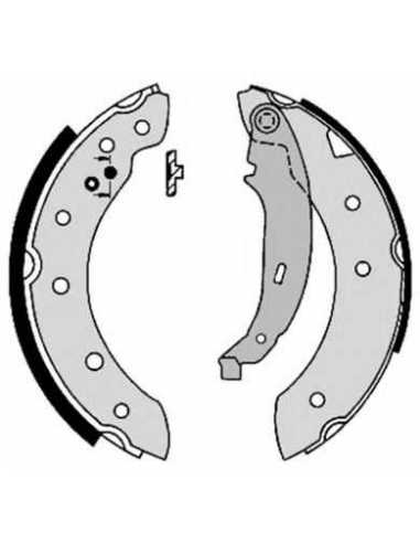 Zapata de freno eje trasero BREMBO S 61 520 - PEUGEOT 206 SW
