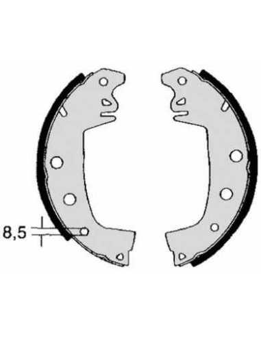 Zapata de freno eje delantero BREMBO S 68 503 - RENAULT LE CAR